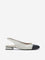 LUNA BLU Ivory Bow Detailed Slingback Ballerina