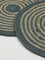 Westside Home Navy Circular Swirl Placemats (Set of 2)