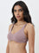 Wunderlove Mauve Padded Cotton Bra