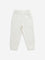 HOP Kids Off-White Printed Mid-Rise Cotton Blend Joggers