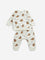 HOP Baby Off-White Dog Printed Cotton T-Shirt with Joggers Set