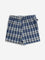 HOP Kids Navy Checkered Design High-Rise Skort