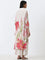 Utsa Cream Floral Printed High-Low Kurta