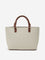 Westside Accessories Beige Textured Tote Bag