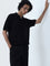 ETA Black Knitted Slim-Fit Cotton T-Shirt