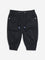 HOP Baby Black High-Rise Cotton Blend Joggers