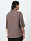 Gia Dark Brown Solid Shirt