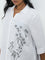 Gia White Floral Pattern Shirt