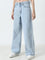 Nuon Light Blue Straight - Fit Mid - Rise Jeans