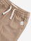 HOP Baby Beige Mid-Rise Cotton Blend Trousers