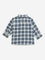 HOP Baby Navy Blue Checkered Cotton Shirt