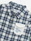 HOP Baby Navy Blue Checkered Cotton Shirt