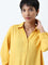 Utsa Yellow Solid A-Line Kurti