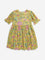 Utsa Kids Yellow Floral Printed Peplum Ethnic Top (8-14 years)