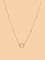 Dual Circle Lab Diamond Pendant Necklace