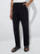 ETA Black Relaxed-Fit Cotton-Blend Mid-Rise Chinos