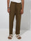 ETA Dark Brown Relaxed-Fit Mid-Rise Cotton Chinos