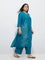Diza Teal Solid Palazzos