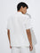 ETA White Embroidered Relaxed-Fit Linen Shirt