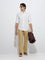 Ascot White Relaxed-Fit Linen-Blend Shirt