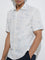 Ascot Off-White Floral Pattern Relaxed-Fit Shirt
