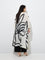 Diza Off-White Abstract Patterned A-Line Kurta