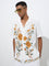ETA White Floral Embroidered Relaxed-Fit Cotton Shirt