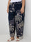 Diza Navy Tropical-Inspired Ethnic Pants