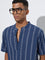 ETA Indigo Striped Relaxed-Fit Cotton Shirt