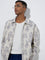 ETA Off-White Abstract Design Relaxed-Fit Cotton Jacket