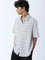 ETA Off-White Checks Detailed Relaxed-Fit Cotton Shirt