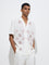 ETA White Floral Embroidered Relaxed-Fit Cotton Shirt