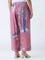 Diza Dusty Pink Forest-Themed Ethnic Pants