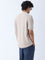 ETA Beige Knit-Textured Relaxed-Fit Polo T-Shirt