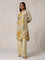 Abstract Printed Beige Kurta