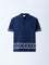ETA Navy Embroidered Relaxed-Fit Cotton Shirt