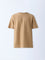 ETA Brown Self-Textured Relaxed-Fit Cotton-Blend T-Shirt