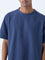ETA Indigo Self-Textured Relaxed-Fit Cotton-Blend T-Shirt