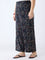 Diza Black Bandhani Print Pants
