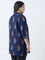 Diza Navy Floral Design Tunic