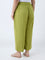 Diza Lime Solid Ethnic Pants
