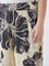 Diza Off-White Floral Printed Ethnic Pants