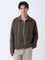 ETA Olive Textured Relaxed-Fit Cotton Jacket