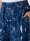 Diza Indigo Floral Design Palazzos