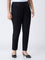 Gia Black Solid High-Rise Cotton-Blend Jeggings