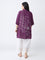 Diza Plum Floral Design Tunic