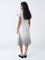 Bombay Paisley Off-White Cotton Shirt Dress with Belt