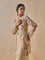 Floral Beige Embroidered Kurta