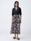 Bombay Paisley Black Floral A-Line Dress with Jacket