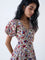 Bombay Paisley Multicolour Floral Cotton A-Line Dress